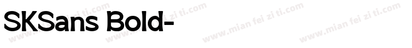 SKSans Bold字体转换